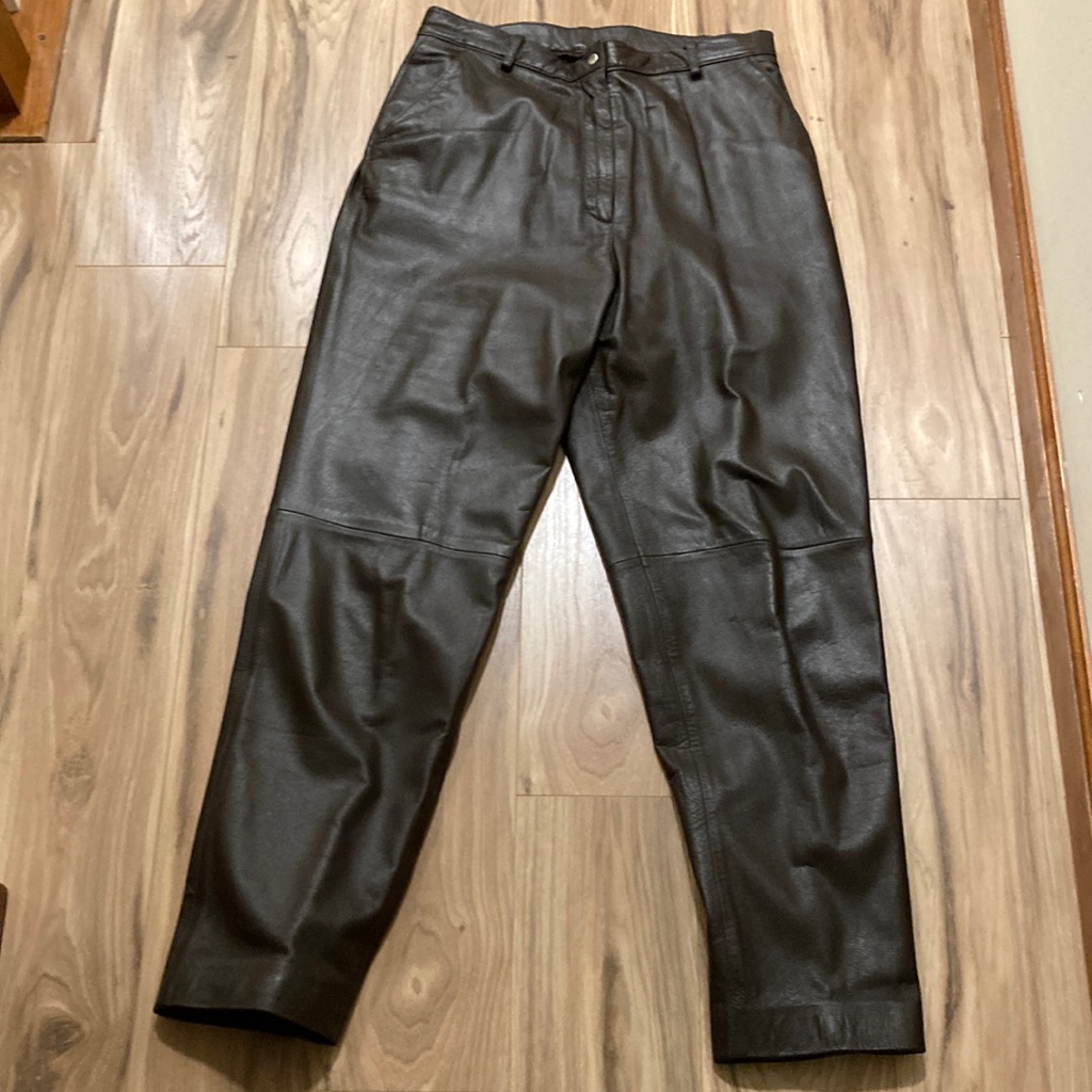 Leather Pants Brown